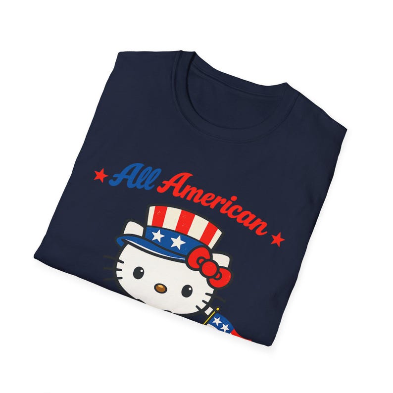 All American Hello Kitty T-Shirt | USA 1776 Patriotic Tee image 10