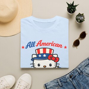 All American Hello Kitty T-Shirt | USA 1776 Patriotic Tee image 4