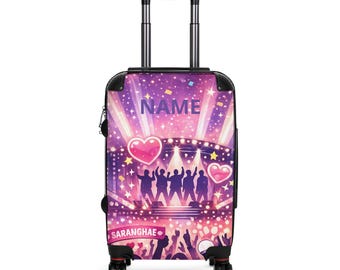 K-Pop Concert Stage Suitcase | Customizable Name Luggage Cover