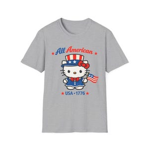All American Hello Kitty T-Shirt | USA 1776 Patriotic Tee image 9