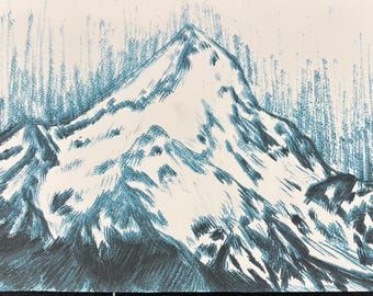 Mt. Hood 7-color screenprint