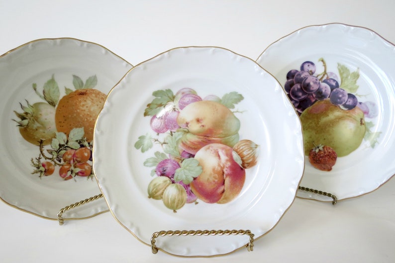 Vintage Salad Plates By House Of Goebel Bavaria West Germany Etsy