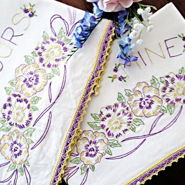 Vintage Pillowcases Etsy