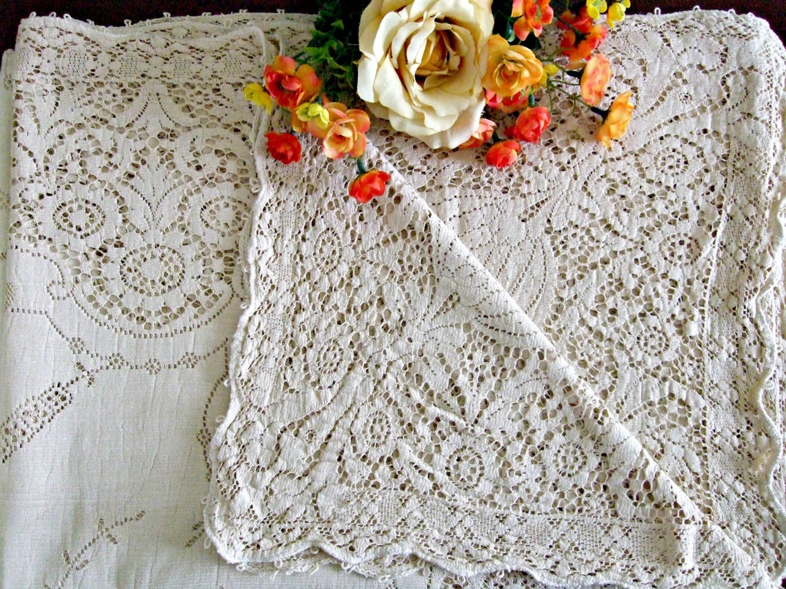 Authentic Quaker Lace Tablecloth Number 5120 Etsy