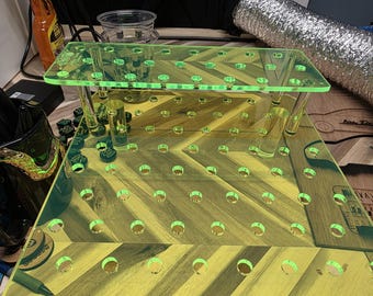 Soporte acrílico para fragmentos de coral. 20"×12"x3.5"