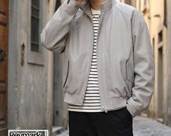 Stand Collar Jacket | Zip Up Coat | Loose Fit Top | Y2K Streetwear Outerwear