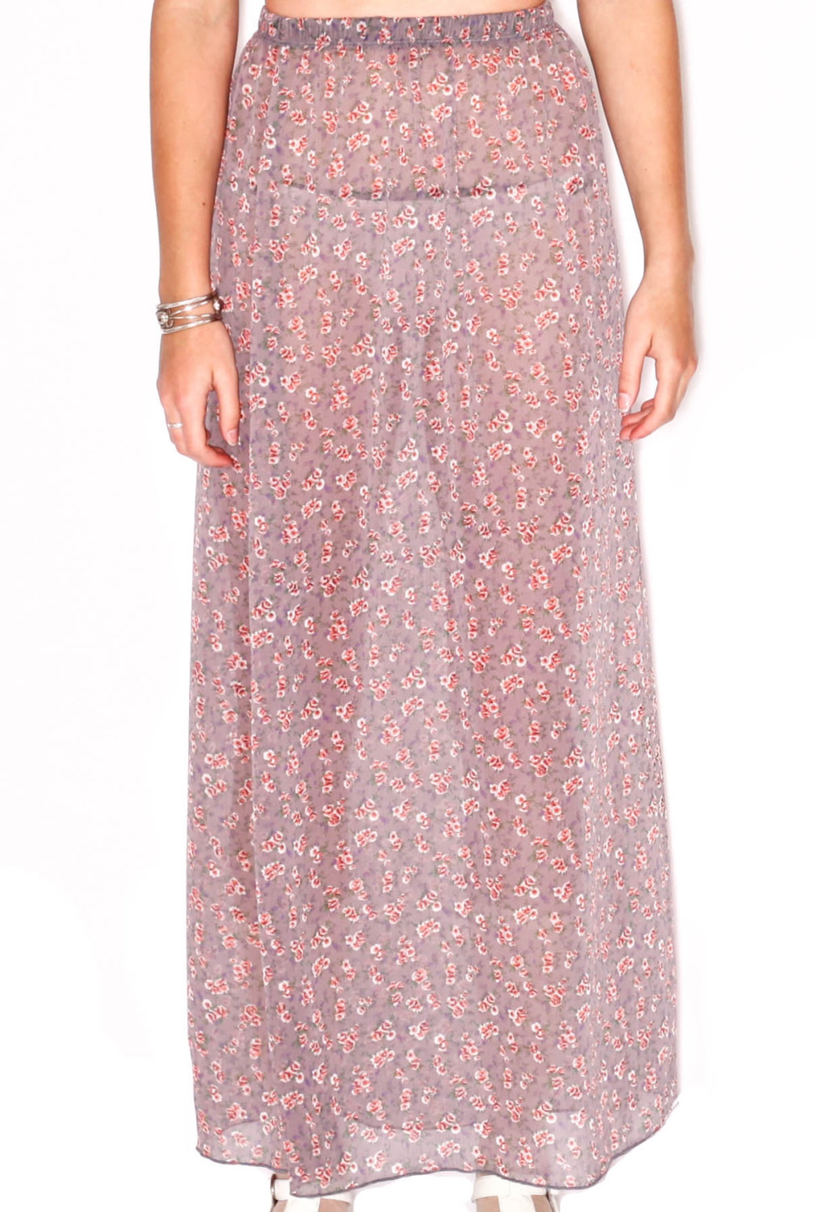 sheer beach maxi skirt
