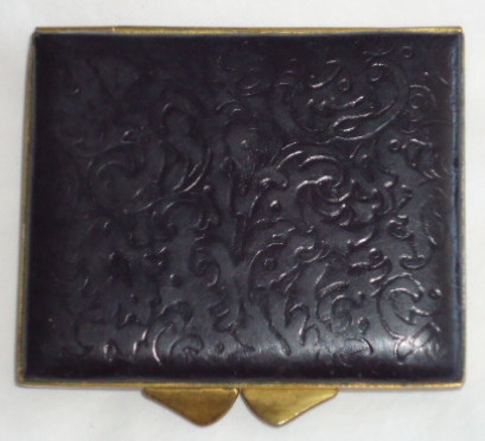 Florentine Tooled Leather Compact Vintage | Etsy