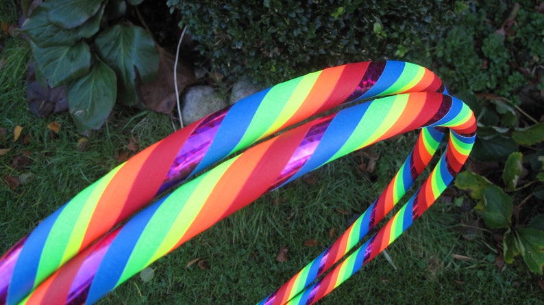 Travel Hula Hoop Rainbow Colours image 1