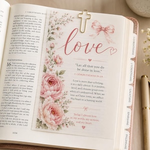 Fruit of the Spirit Bible Journaling Tip-Ins | Vellum Bible Inserts, Scripture Reflections