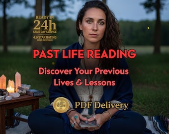 Past Life Reading – Discover Your Previous Lives & Lessons | Personalised Past Life Regression PDF (24‑hr Delivery) Same day Reading