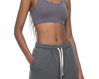 Sujetador deportivo corto para mujer / Top de gimnasio / Ropa deportiva sin costuras / Sujetador cómodo para hacer ejercicio