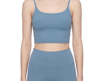 Solid Color Sports Bra for Women | Seamless Workout Bra | Yoga Gym Activewear | Comfortable Fitness Bra