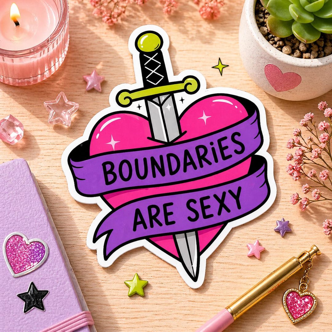 Boundaries Are Sexy Sticker Self Love Empowerment Sticker Mental Health ...
