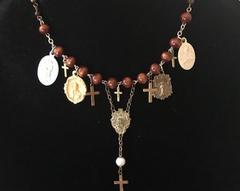 Religious Medallions Necklace