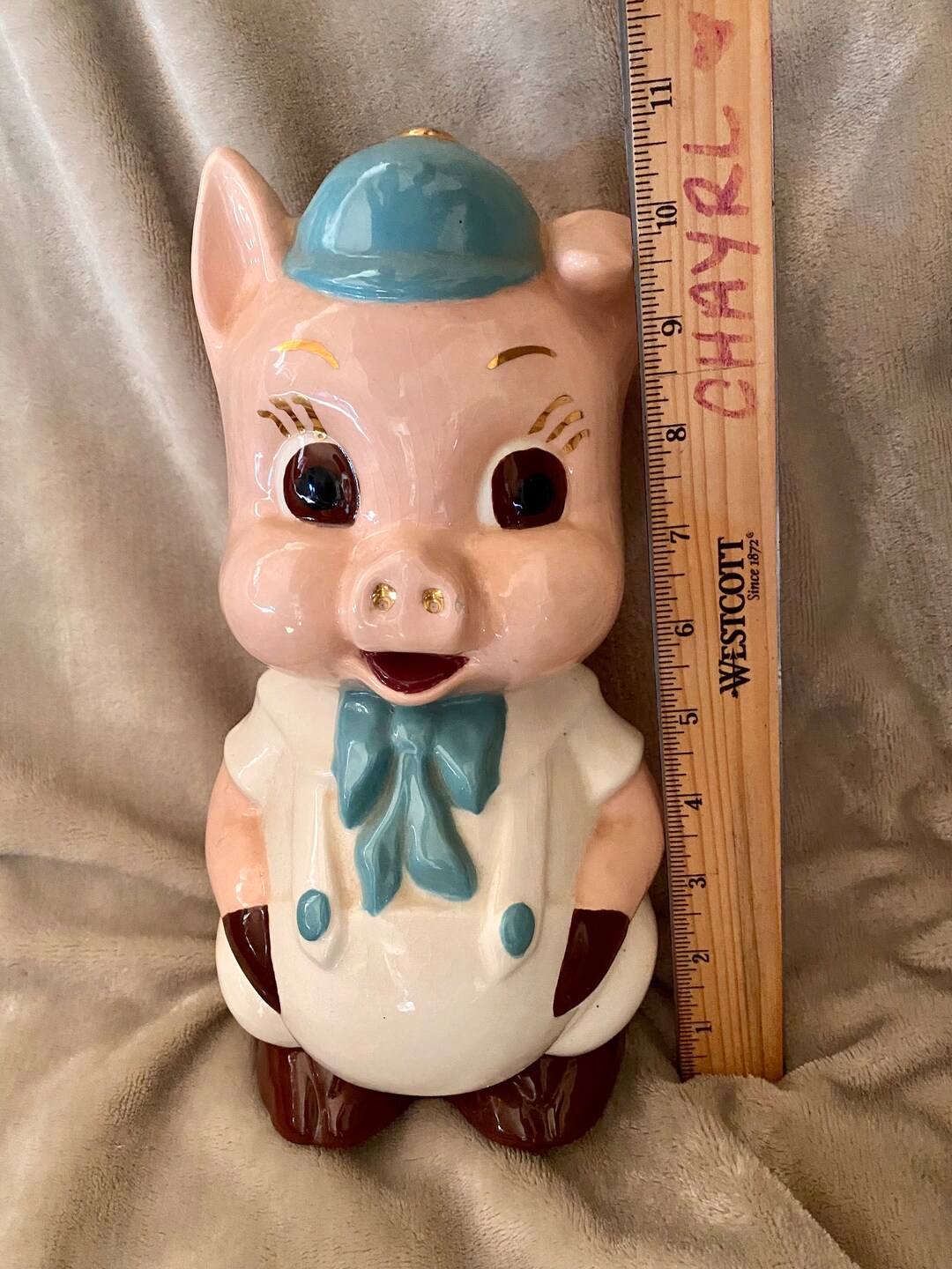 Porky Piggy Bank Vintage Etsy