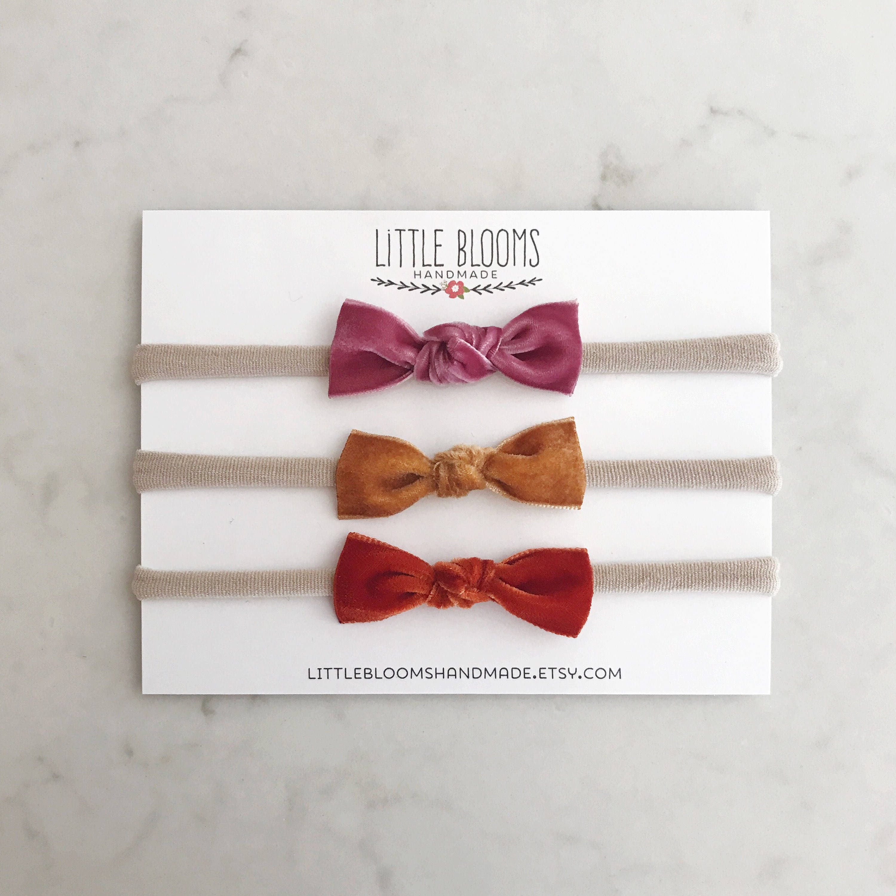 Velvet Knot - chunky knot - nylon headband