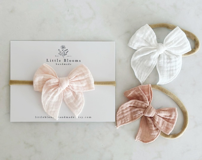 Mini Cotton Bow Headband