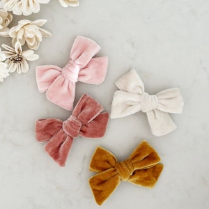 Velvet Bow Hair Clip