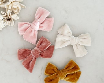 Velvet Bow Hair Clip