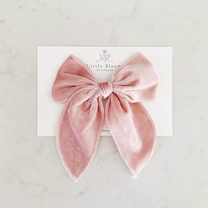 Velvet Bow Hair Clip