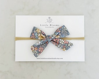 Cotton Bow Headband - nylon headband or hair clip