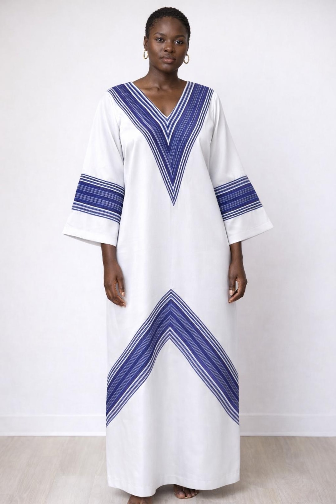 African Boubou Maxi Dress | Aso Oke Inspired Kaftan, Loose Fit ...