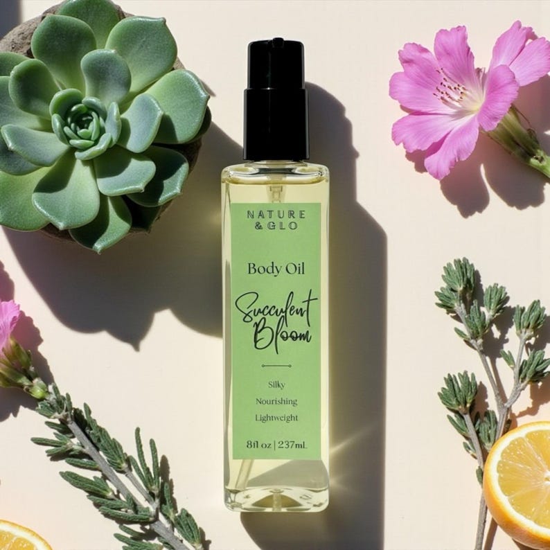 Nourishing Body Oil | Lightweight Silky Glow Oil for Dry Skin| After ...