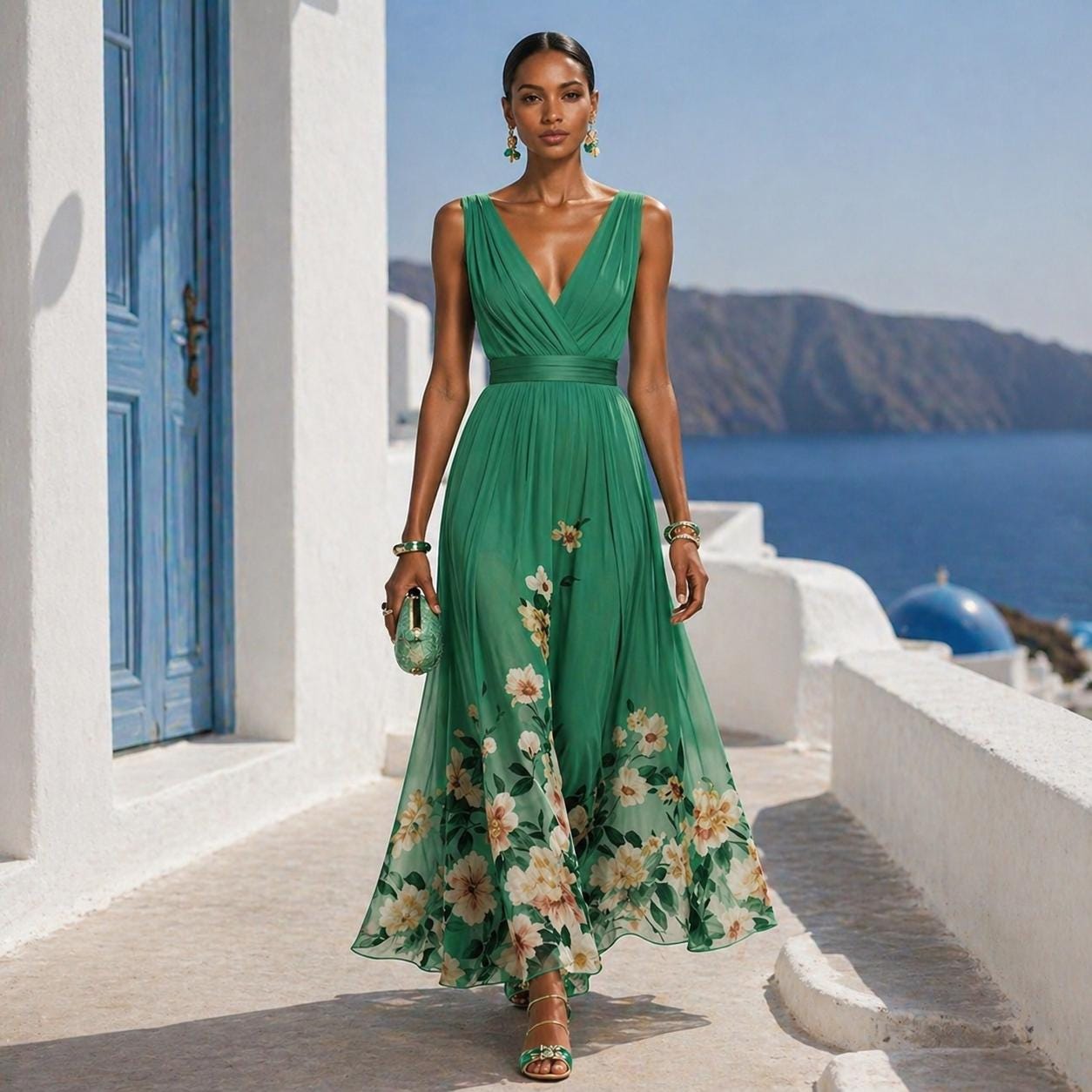 strapless open back dress Santorini Dress main image 0