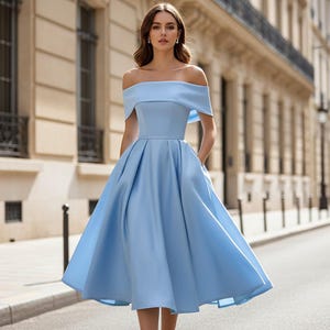 sachin and babi light blue dress 20 Wedding Guest Outfits for any Wedding