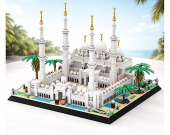 Sheikh Zayed Grand Mosque Abu Dhabi Building Blocks Set 1463pcs