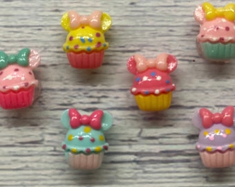 Minnie Cupcakes Shoe Charms
