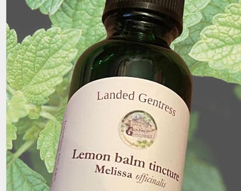 Lemon balm, Melissa officinalis tincture