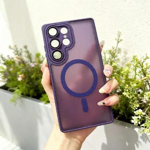 Samsung S22-S26 Ultra Plus FE Magnetic Translucent Shockproof Case