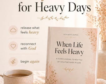 Christian Prayer Journal for Women | Mental Health Prayer Workbook | Digital Download PDF