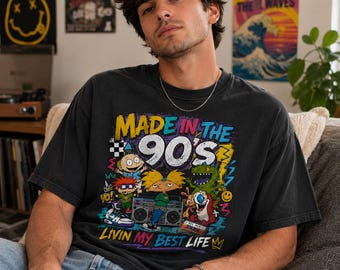 90s Cartoon Characters T-Shirt | Retro Nostalgia Graphic Tee