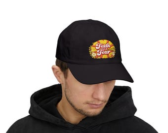Faith Over Fear Hat | Christian Dad Cap | Religious Gift for Men Women