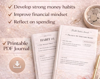 Wealth Building Journal | Money Mindset Workbook | Digital Download PDF