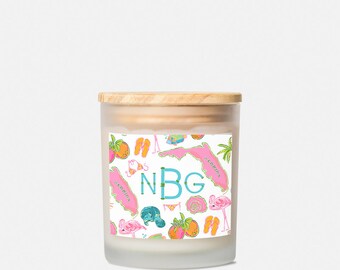 Sunshine State Frosted Glass Candle