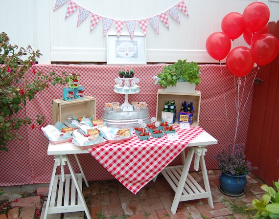 Farmer S Market Party Pack Digital Picnic Party Party Etsy