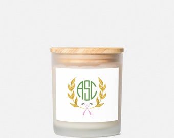 Tee Time Frosted Glass Candle