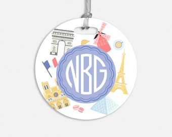 Paris Luggage Tag