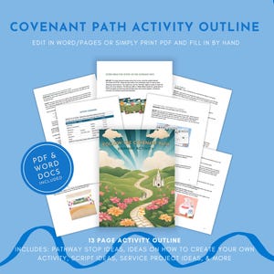 Follow the Covenant Path Primary Activity - LDS - Primary Ideas for ...