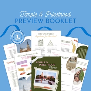 Temple & Priesthood Preview Printable Booklet - LDS Primary Preparation - 2025 updated