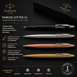Personalized Parker Jotter XL Pen, Engraved Name Pen, Custom Parker Jotter, Executive Gift, Graduation Gift, Gift for Him, Gift for Her