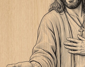 Jesus erreicht die Hand PNG | Christliche Laser-Gravurdatei, Faith Wood Design