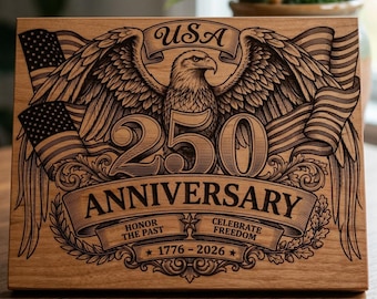 USA 250 Jubiläum Adler PNG | Vaterländische Flagge Lasergravur Datei (Digitaler Download)