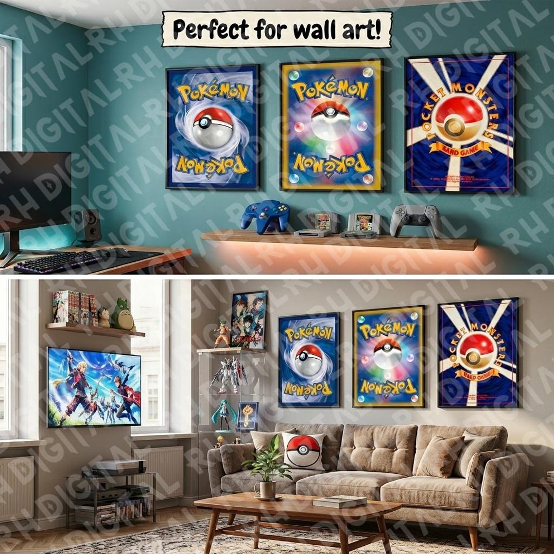Pokemon Card Back Template PNG – TCG Back Design – 3 PNG Files ...