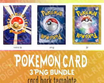 high resolution pokemon card back Custom Pokemon Card  Personalize the Front and Back of Your Pokemon Card -  SVG, PNG, PDF - Pet Portrait, Birthday Card, Birthday Invitation