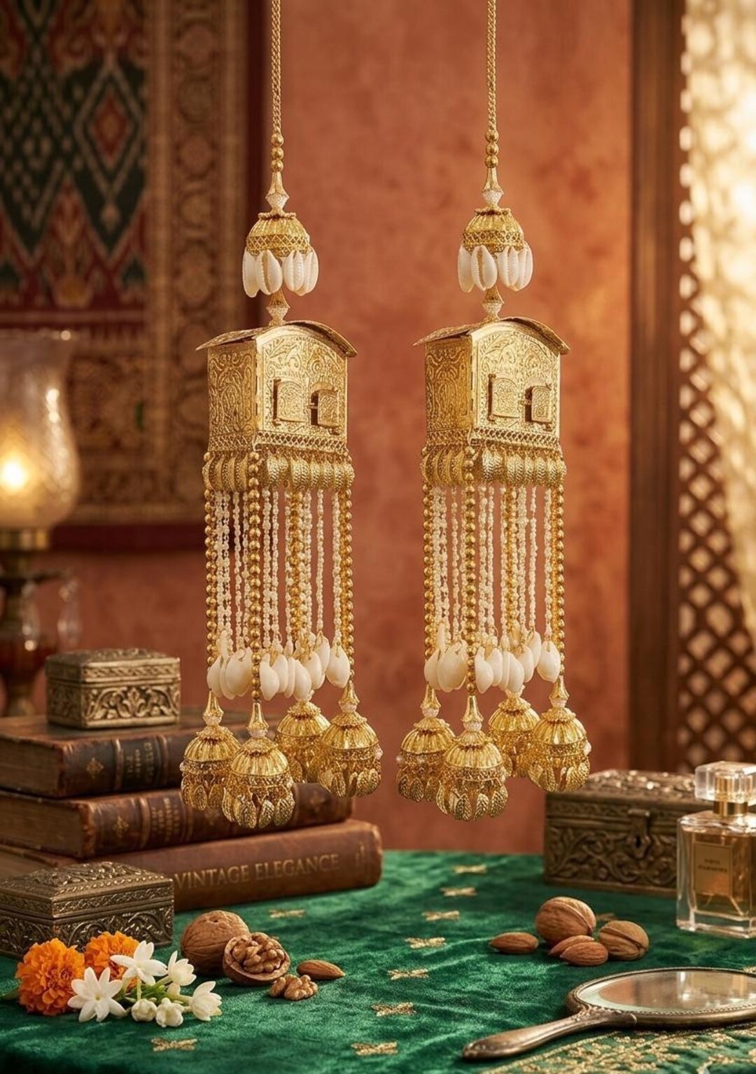 Kalires Siya-doli Kalirey Gold Pearl Bridal Kalire With Ghungroo : Punjabi ...